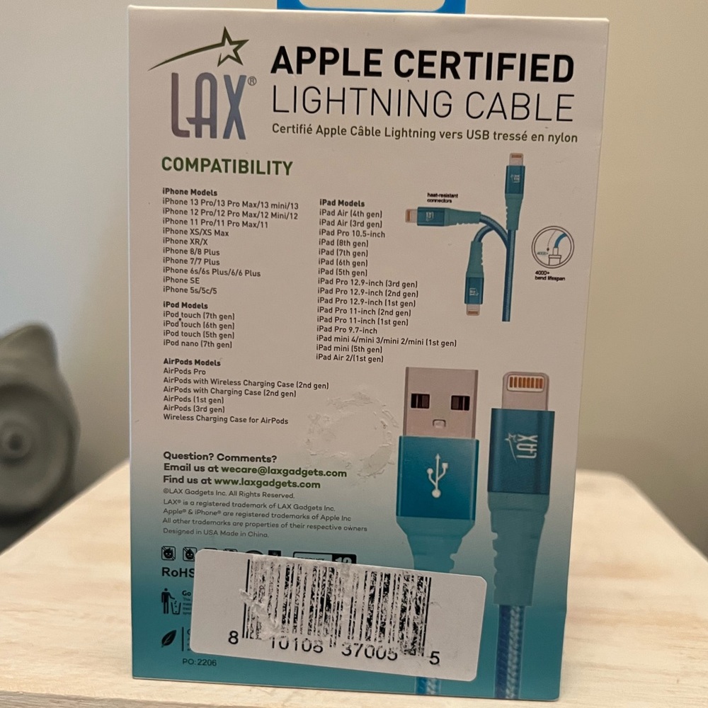 LAX Lightning Cable - Picture 3 of 3